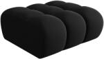 Windsor & Co Fekete bársony lábzsámoly Windsor & Co Halley 94 x 94 cm (WIN_POUF_51_F1_HALLEY10)