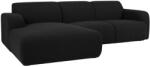 Windsor & Co Fekete bouclé sarokkanapé Windsor & Co Lola 250 cm, bal (WIN_LC_101_F1_LOLA8)