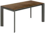 Kave Home Barna-szürke kerámia kihúzható étkezőasztal Kave Home Tengely 160/220 x 90 cm (LF-CC0186K10)