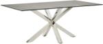 Kave Home Sötét porcelán étkezőasztal Kave Home Argo 200 x 100 cm rozsdamentes acél talppal (LF-C358K09)