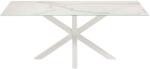 Kave Home Fehér porcelán étkezőasztal Kave Home Argo 200 x 100 cm fehér alappal (LF-C360K05)