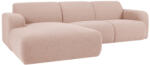 Windsor & Co Púderrózsaszín bouclé sarokkanapé Windsor & Co Lola 250 cm, bal (WIN_LC_101_F1_LOLA3)