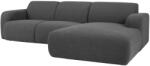 Windsor & Co Sötétszürke bouclé sarokkanapé Windsor & Co Lola 250 cm, jobb (WIN_RC_101_F1_LOLA7)
