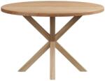 Kave Home Fa étkezőasztal Kave Home Argo 120 cm természetes fém talppal (LF-CC6020M43)