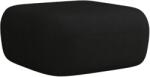 Windsor & Co Fekete bouclé lábzsámoly Windsor & Co Aldrin 90 x 88 cm (WIN_POUF_186_F1_ALDRIN9)