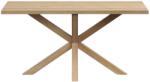 Kave Home Tölgy étkezőasztal Kave Home Argo 160 x 90 cm, természetes fém talppal (LF-C444M33)