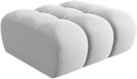 Windsor & Co Világosszürke bársony lábzsámoly Windsor & Co Halley 94 x 94 cm (WIN_POUF_51_F1_HALLEY8)