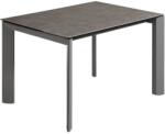 Kave Home Szürke kerámia bővíthető étkezőasztal Kave Home Axis VI. 120/180 x 80 cm (LF-CC0184VC)