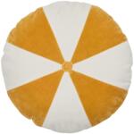 Kave Home Fehér-sárga pamutpárna Kave Home Odet 45 cm (LF-K0600035JJ30)