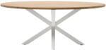 Kave Home Fa étkezőasztal Kave Home Argo 200 x 100 cm fehér fém talppal (LF-CC1356M43)