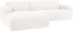 Windsor & Co Fehér bouclé sarokkanapé Windsor & Co Lola 250 cm, bal (WIN_LC_101_F1_LOLA1)