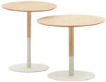Kave Home Két tölgyfa asztali készlet Kave Home Watse 40/48 cm (LF-T0500009RR05)