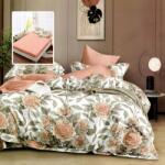 Ralex Pachet economic lenjerie pat dublu Finet 6 piese cu husa la saltea + 2 perne matlasate 50x70 cm + pilota 200x215 cm primavara toamna HF6P302 Lenjerie de pat