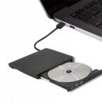 Qoltec Dvd-rw külső Usb 2.0 író, fekete (5901878518589)