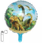 Mezőfi Team Kft Lufi, fólia, gömb, dinoszauruszok, 46 cm, csomagolt