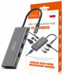 Zenwire Hub Usb-c Adapter 9in1 Hdmi Usb Thunderbolt adapter Macbook Pro Air készülékhez (HUB ADAPTER USB-C 9W1 HDMI 4K Ethernet)