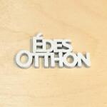  Fehér fa 'Édes otthon' felirat, mérete: 4, 5x2, 3 cm