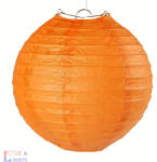  Narancssárga színű papír lampion 25 cm