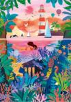 Pieces & Peace - Puzzle Fondul Marins Colorés - 1 000 piese Puzzle