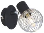  Aplica de perete OSLO 1X40W E14 Negru / Crom