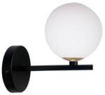 Aplica de perete KAMA negru+auriu 1X28 G9 alb abajur