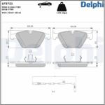 DELPHI set placute frana, frana disc DELPHI LP3721 (LP3721)
