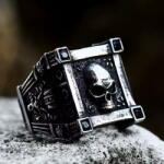 NNM пръстен Calvarium Skull - SS8-782R черен