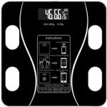 Flippy Cantar Electronic Inteligent De Baie Flippy Cu Aplicatie Smart, Corporal, Ecran Digital Iluminat, Termometru, Suporta Maxim 180 Kg, 26 x 26 cm, Baterii, Negru (TEO-125820) Cantar baie