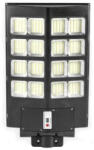 Flippy Lampa solara stradala Flippy, cu telecomanda, senzor de miscare si lumina, suport prindere, 640 LED-uri, IP65, ABS, 20AH, 400W, temperatura culoare 6500K, 59.7x34.8x7.2 cm, autonomie 10-12 ore, negru 