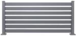 Covernit Panou de gard din aluminiu cu fante 2000 x 1500 mm (828152015SS)