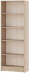 haaus Biblioteca Flint, 4 Polite, Stejar Sonoma, 70 x 32 x 196 cm (910808)