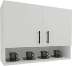 haaus Corp Superior Berna, 2 Usi, cu spatiu, Alb, 80 x 30 x 60 cm (925468)