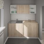 haaus Set Bucatarie Sena, Stejar Sonoma/Alb, L 160 cm (910020)