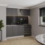haaus Set Bucatarie Kara, Antracit/Alb, L 180 cm (912451)