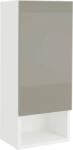 haaus Corp Baie Zed, Suspendat, 1 Usa, Gri Lucios/Alb, MDF, L 30 x l 22 x 72 cm (922535)