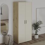 haaus Dulap Malmo, 2 Usi, cu polite, Stejar Artisan/Argila, 81 x 52 x 200 cm (922900)