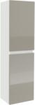 haaus Soldat Baie Zed, Suspendat, 2 Usi, Gri Lucios/Alb, MDF, L 29 x l 22 x 104 cm (922559)
