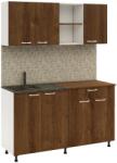 haaus Bucatarie Roma, Stejar Bronz/Alb, L 160 cm (912475)