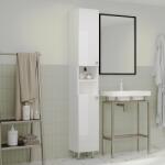 haaus Soldat Baie Zaria, 2 Usi, Alb lucios/Alb, MDF, L 30 x l 27 x H 190 cm (912932)