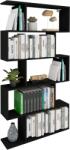 haaus Biblioteca Kimo, 5 Casete, Negru, 90 x 20 x 160 cm (925505)