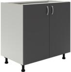 haaus Corp Baza Karo, 2 Usi, Antracit/Alb, 80 x 50 x 80 cm (912703)