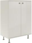 haaus Corp Baie Zaria, 2 Usi, Alb lucios/Alb, MDF, L 60 x l 35 x H 85 cm (912901)