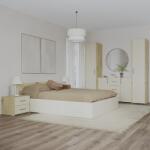 haaus Set dormitor Malmo V5, Pat 200 x 140 cm, Stejar Artisan/Argila (923471)