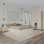 haaus Set dormitor Malmo V3, Pat 200 x 140 cm, Stejar Artisan/Argila (923457)