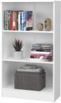 haaus Biblioteca Flint, 2 Polite, Alba, 70 x 32 x 122 cm (916374)
