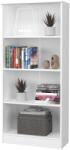 haaus Biblioteca Flint, 3 Polite, Alba, 70 x 32 x 159 cm (916398)