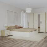 haaus Set dormitor Malmo V7, Pat 200 x 140 cm, Stejar Artisan/Argila (923495)