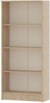 haaus Biblioteca Flint, 3 Polite, Stejar Sonoma, 70 x 32 x 159 cm (910761)