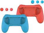 QWare Gaming Controller Holders, Nintendo Switch, Kék-Piros, Joy-Con markolat + Thumb Grips (NSW-3500BR)