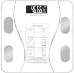 Flippy Cantar Electronic Inteligent De Baie Flippy Cu Aplicatie Smart, Corporal, Ecran Digital Iluminat, Termometru, Suporta Maxim 180 Kg, 26 x 26 cm, Baterii, Alb (TEO-125821) Cantar baie